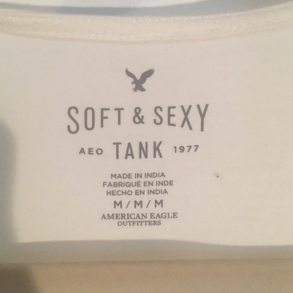 White Tank Top with Floral Design - Picture 2 of 2